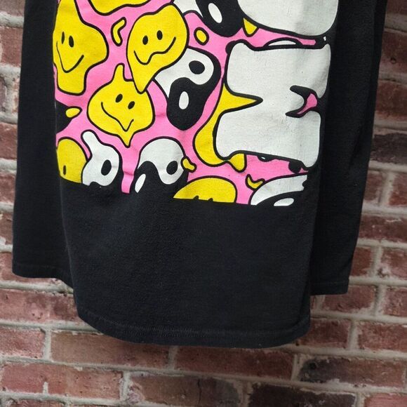 Popular Poison Psychedelic MOOD Smiley Graphic Tee Black – Unisex XL - Picture 5 of 6